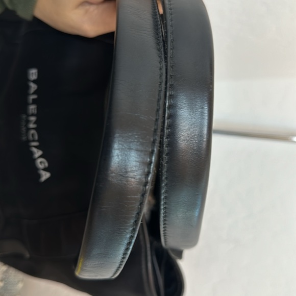 Balenciaga Cabas Black Denim/Leather Tote Bag with pouch - Picture 14 of 16